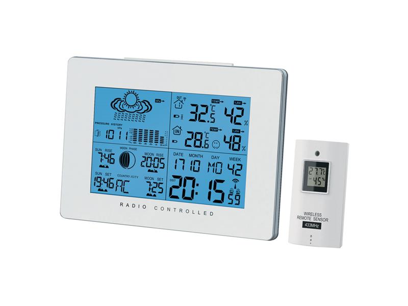 Meteorologická stanice AOK-5019 bílá (meteostanice)