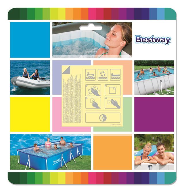 BESTWAY 62091 sada záplat na bazén (10 ks) Bestway