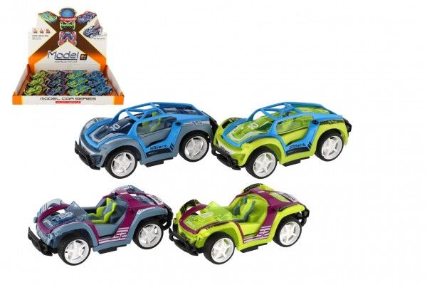 Auto závodní kov/plast 11cm na zpětné natažení 4 druhy Teddies