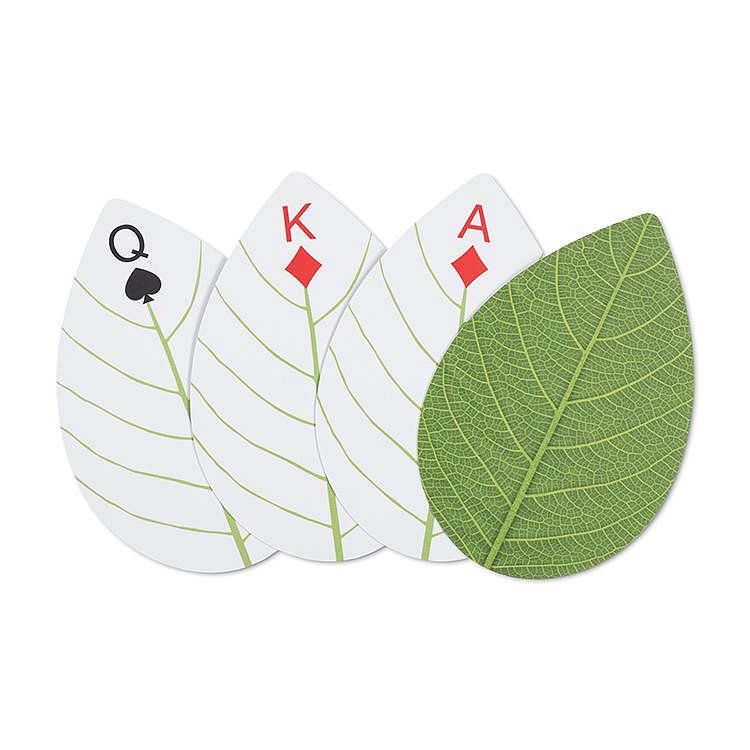 Hráčské karty ve tvaru listů Kokiska