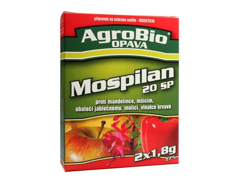 Přípravek proti mšicím a molicím AgroBio Mospilan 20 SP 2x1.8g - rozbaleno