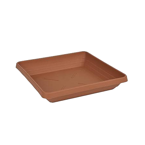 Miska pod květináč Quattro 40x40cm terakota