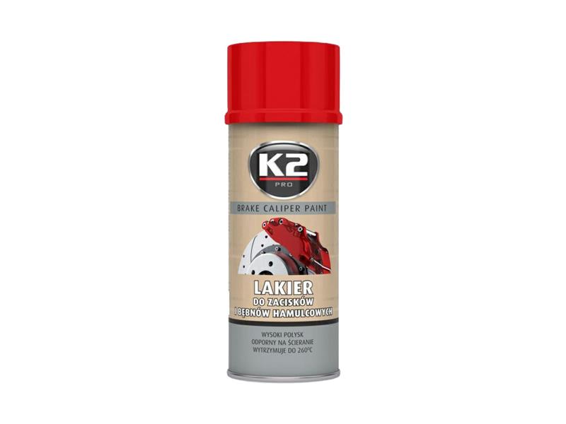 Barva na brzdové třmeny a bubny K2 BRAKE CALIPER PAINT 400ml Červená
