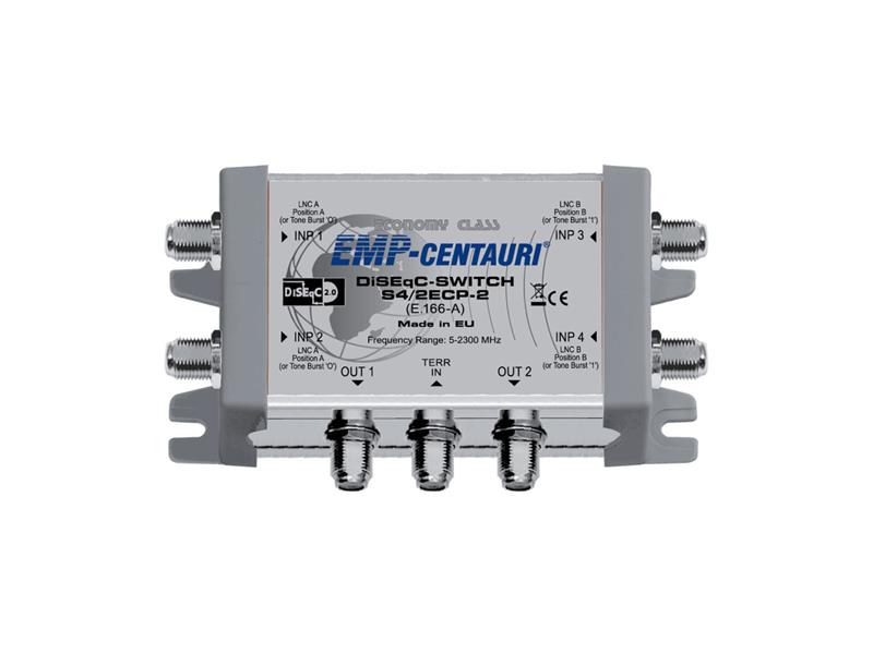 Satelitní relé DiSEqC EMP S4/2ECP-2