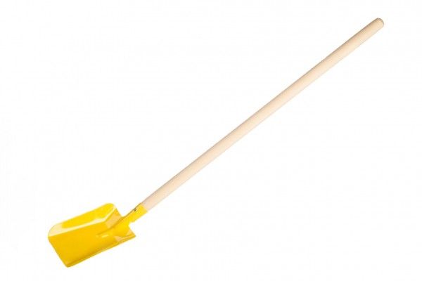 Lopata/Lopatka žlutá s násadou kov/dřevo 80 cm nářadí Teddies