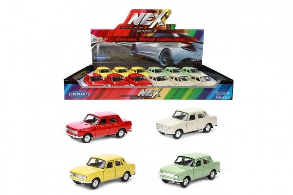 Auto Welly Wartburg 353 kov/plast 12cm na zpětné natažení Teddies