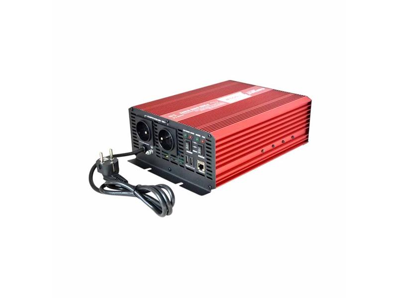 Měnič napětí CARSPA CPS1000 12V/230V 1000W čistá sinusovka+ UPS+ nabíječka - rozbaleno