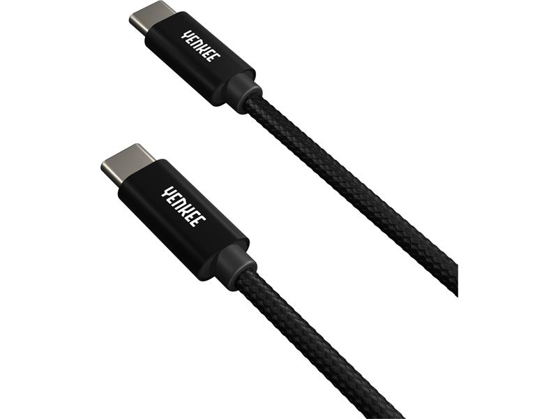 Kabel YENKEE YCU C02 BK USB-C 2.0/USB-C 0