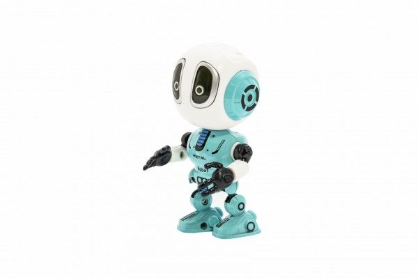 Teddies Robot kov/plast 12 cm se světlem se zvukem