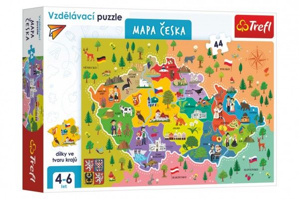 Trefl Mapa České republiky 44 dílků