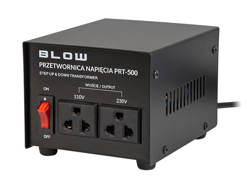 Měnič napětí BLOW PRT-500 230V/110V 500W - rozbaleno - bez originálního sáčku měniče