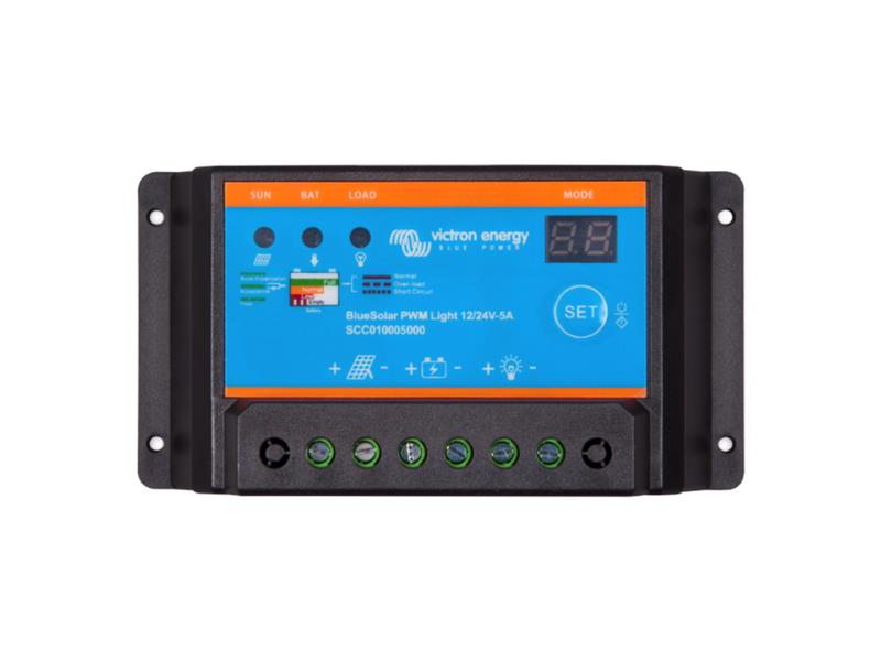 Solární regulátor PWM Victron Energy BlueSolar-light 5A LCD 12V/24V