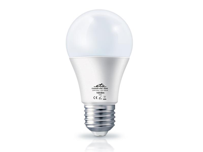 Žárovka LED E27 12W bílá ETA