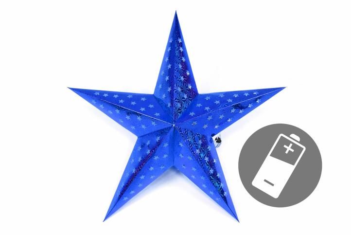 Nexos 29227 Vánoční dekorace - hvězda s časovačem 60 cm - 10 LED