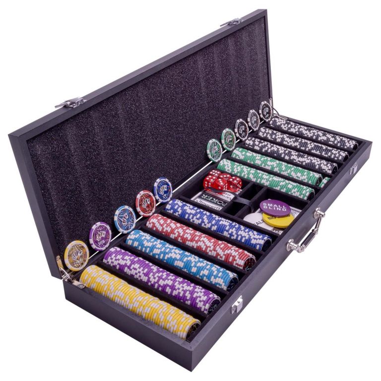 Garthen Pokerový set s kufříkem - 500 žetonů Garthen