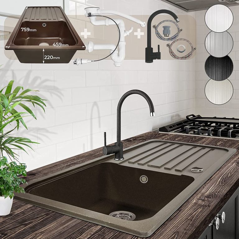 88950 Aquamarin Granitový kuchyňský dřez