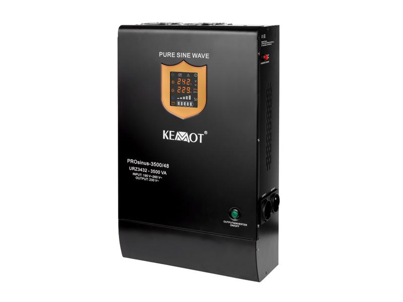 Zdroj záložní KEMOT PROsinus-3500/48 2400W 48V Black nástěnný