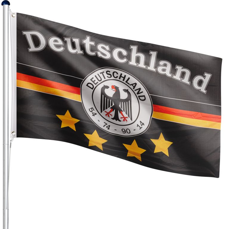 FLAGMASTER Vlajkový stožár vč. vlajky německého týmu