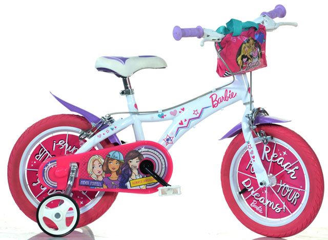 Dětské kolo Barbie 16" - růžové CorbySport
