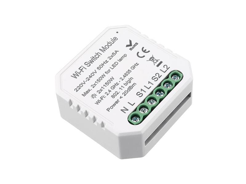 Smart ovladač osvětlení IMMAX NEO 07516L 2-kanálový WiFi Tuya