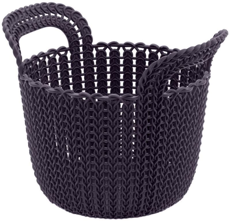 KNIT Košík kulatý