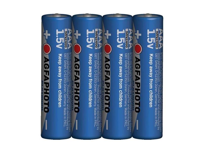 Baterie AAA (LR03) alkalická AGFAPHOTO Power 4ks / shrink