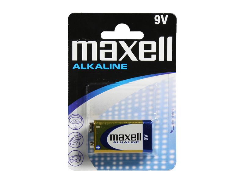 Baterie 6LR61 (9V) alkalická MAXELL 1ks