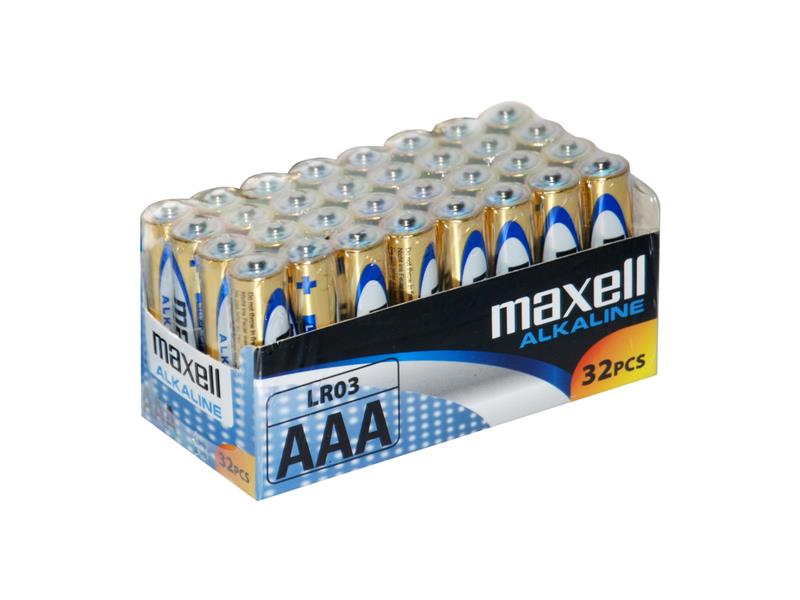 Baterie AAA (R03) alkalická MAXELL Power 32ks