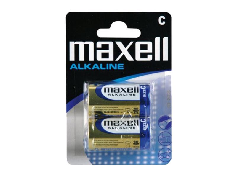 Baterie C (LR14) alkalická MAXELL 2ks / blistr