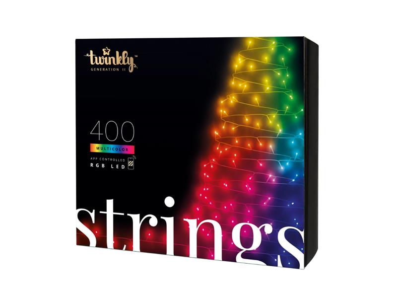 Smart LED vánoční řetěz TWINKLY Strings TWS400STP-BEU 20m WiFi
