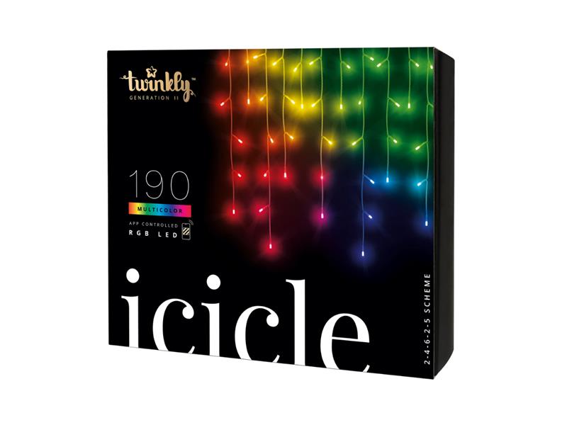 Smart LED vánoční řetěz TWINKLY Icicle TWI190STP-TEU 5x0