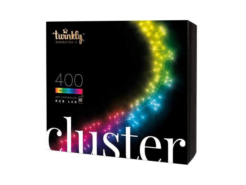 Smart LED vánoční řetěz TWINKLY Cluster TWC400STP-BEU 6m WiFi