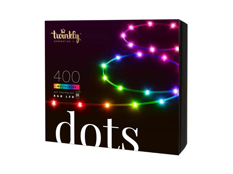 Smart LED vánoční řetěz TWINKLY Dots TWD400STP-BEU 20m WiFi