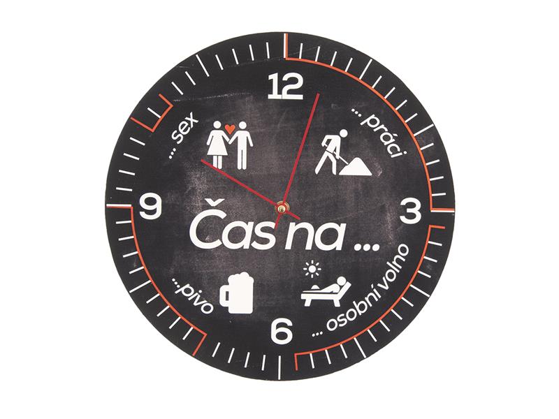 Hodiny INDECOR Čas na 34cm