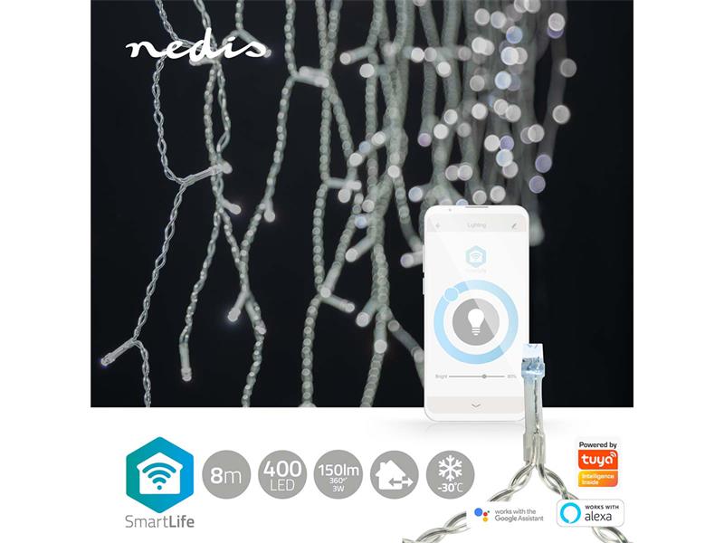 Smart LED vánoční řetěz NEDIS WIFILXC03W400 8m WiFi Tuya