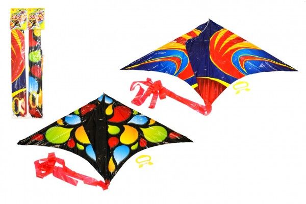 Drak létající plast 61 x 114 cm barevný Teddies