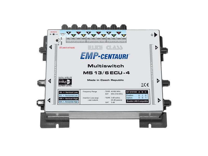 Satelitní multipřepínač EMP Centauri MS13/6ECU-4