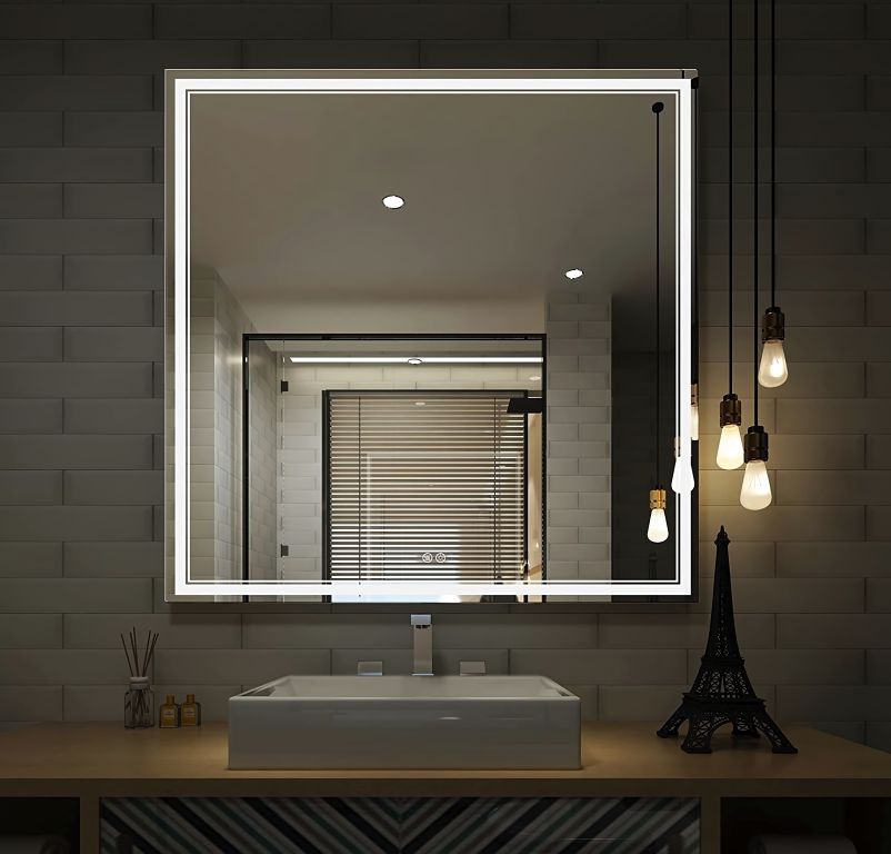 92028 IREDA Koupelnové zrcadlo s LED osvětlením