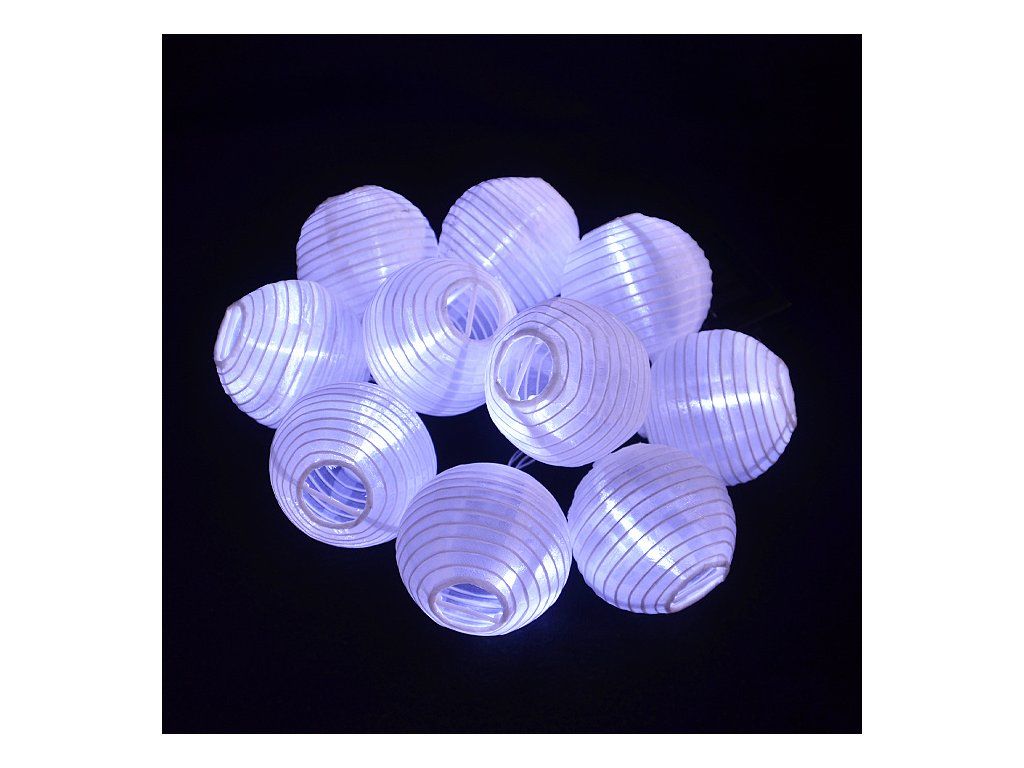 Solární osvětlení - RATTAN KOULE - 10 LED Sharks S59759 Sharks