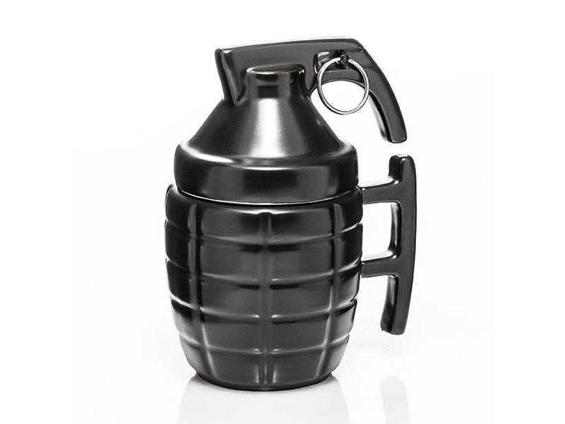 Hrnek GADGET MASTER Grenade Mug with PIN Black