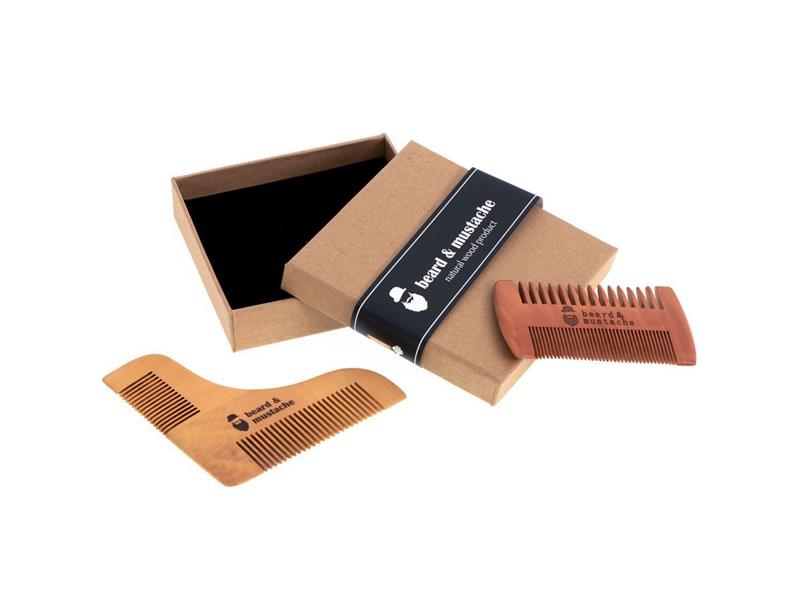 Sada na holení GADGET MASTER Beard & Mustache Comb Set