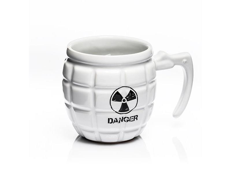 Hrnek GADGET MASTER Grenade Mug Danger White