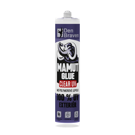 Lepidlo MAMUT DEN BRAVEN Clear UV 290ml