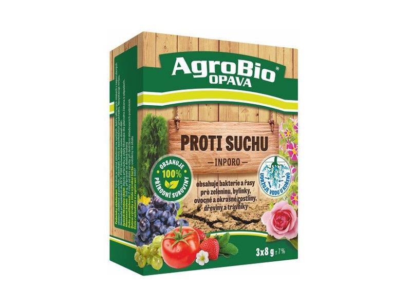 Přípravek proti vysychání rostlin AGROBIO Inporo 3x8g - rozbaleno - konec expirace 02/2023