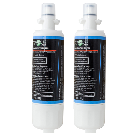 Filtr do lednice FILTER LOGIC FFL-151L kompatibilní s LG LT700P/ADQ36006102 2ks