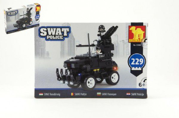 Dromader SWAT 49443 Stavebnice Policie Auto 229ks plast Teddies