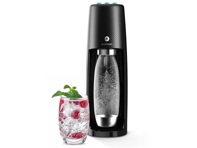 SodaStream sada Spirit One Touch Black - rozbaleno - poškozený originální obal