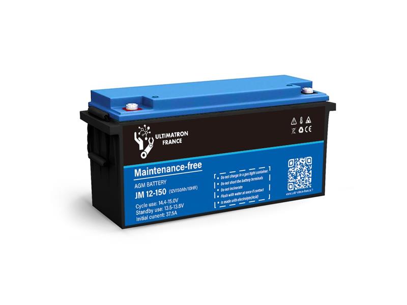 Baterie AGM 12V 150Ah Ultimatron pro soláry - rozbaleno - poškození viz. foto
