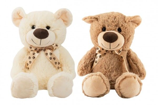 Medvěd s mašlí plyš 48 cm 2 barvy 0 m+ Teddies