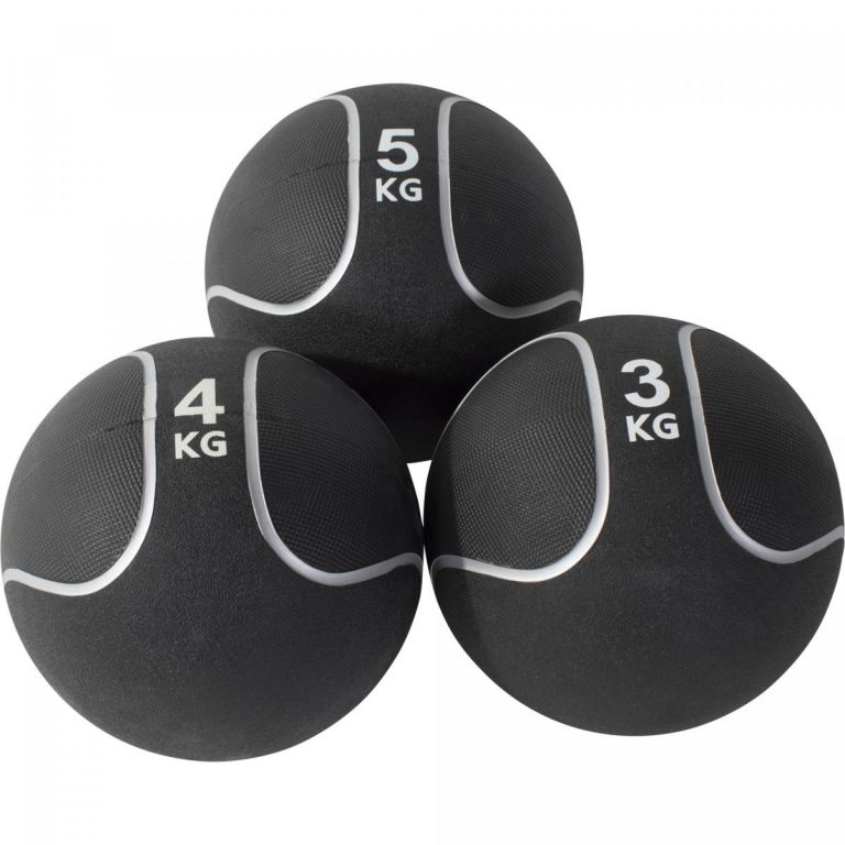 Gorilla Sports Medicinbal set Black Silver